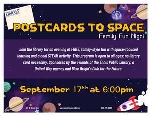 Postcards to space flyer_300